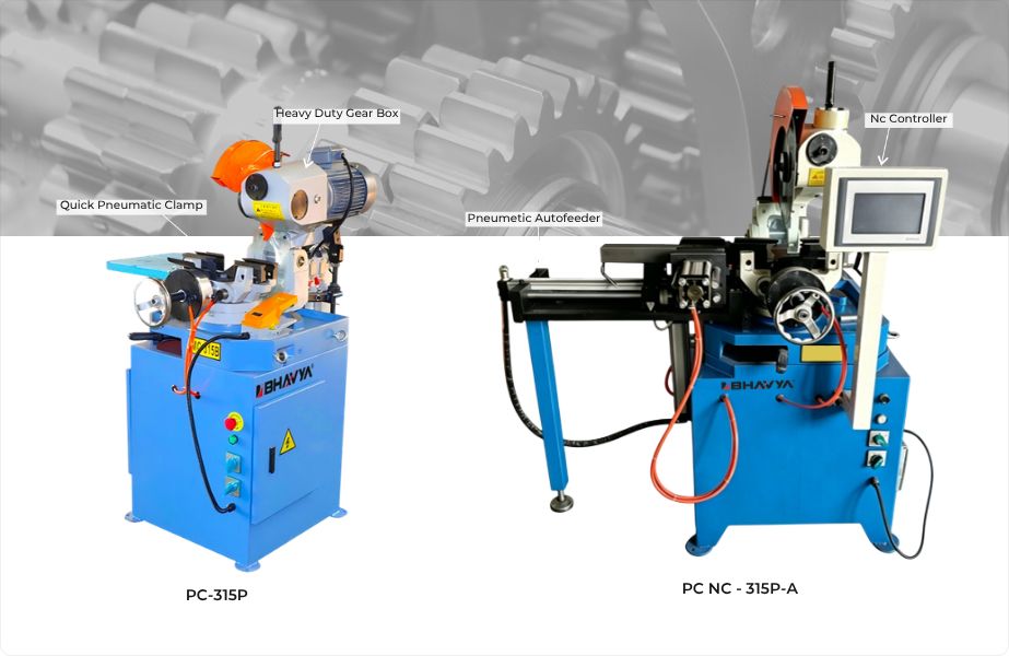 Semi Auto & Automatic Pneumetic Pipe Cutting Machine