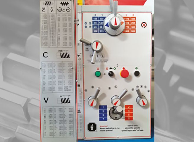 Speed & Feed Control Box with Metric, Imperial, Dp & module Thread Range